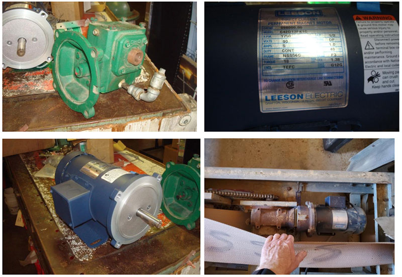 Hệ thống băng tải cũ