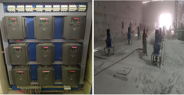 Bồn chứa và động cơ khuấy được điều khiển bằng biến tần (VFDs)